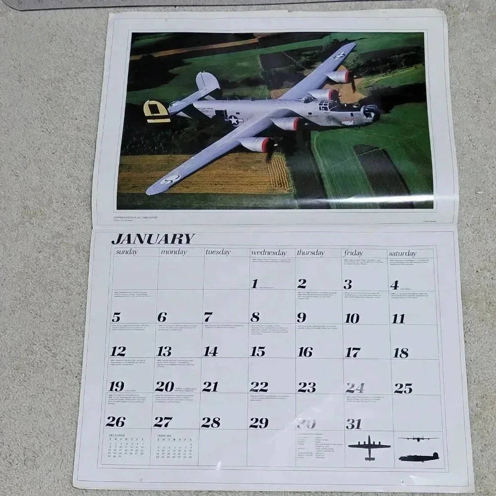 Ghosts 1992 A Time Remembered Photo Calendar Military Airplanes 20